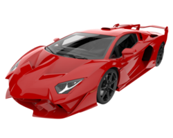 voiture de sport isolée sur fond transparent. rendu 3d - illustration png