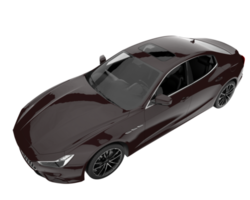 carro esporte isolado em fundo transparente. renderização 3D - ilustração png