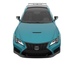 voiture de sport isolée sur fond transparent. rendu 3d - illustration png