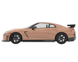 voiture de sport isolée sur fond transparent. rendu 3d - illustration png