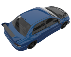 voiture de sport isolée sur fond transparent. rendu 3d - illustration png