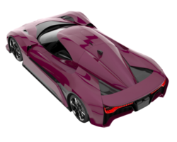 voiture de sport isolée sur fond transparent. rendu 3d - illustration png