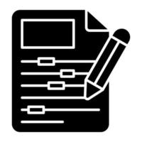 Perfect design icon of content writing vector