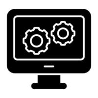 Modern design icon of system setting vector