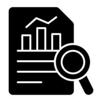 Unique design icon of business report vector