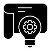 un icono de diseño editable de generación de ideas vector