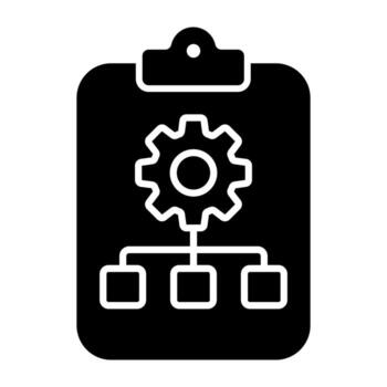 A unique design icon of algorithm management vector