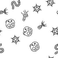 bacteria virus bacterium cell vector seamless pattern