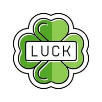 luck slot game color icon vector illustration