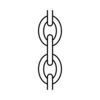 ilustración de vector de icono de línea de cadena de seguimiento