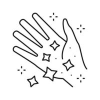 hand boho line icon vector illustration