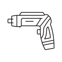 screwdriver equipment line icon vector illustration