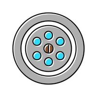 Ilustración de vector de icono de color de agujero de drenaje de fregadero