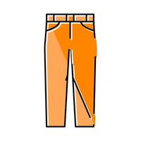 chino pants clothes color icon vector illustration