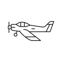 airplane flight school line icon vector illustration