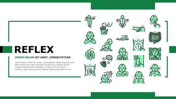 Reflex Of Human Neurology System landing header vector