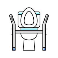 toilet seat medical color icon vector illustration