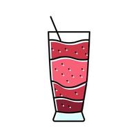 smoothe beverage drink color icon vector illustration