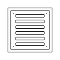 bathroom drainage hole line icon vector illustration