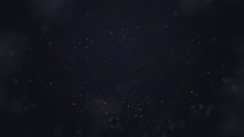 polvere particelle galleggiante su un' nero sfondo video
