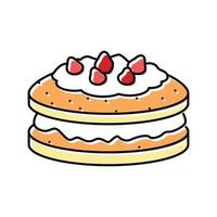dessert cake color icon vector illustration