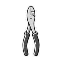 slip joint pliers color icon vector illustration