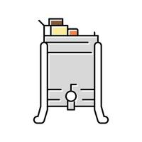 honey extractor beekeeping color icon vector illustration