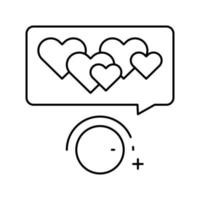 winding up likes line icon vector illustration