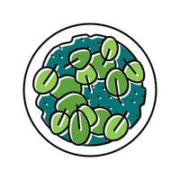 salad with spinach color icon vector illustration