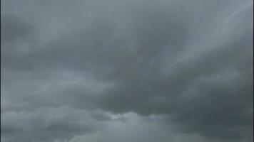 stormy dark clouds in the sky video