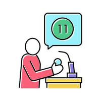 host lotto color icon vector illustration