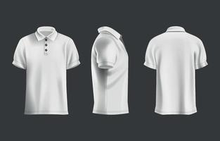 polos blancos 3d vector