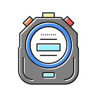 stopwatch device color icon vector illustration