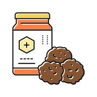 propolis container beekeeping color icon vector illustration