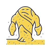 sand monster color icon vector illustration