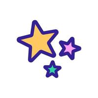 Star shining glitter icon vector. Isolated contour symbol illustration vector