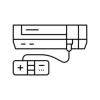 video game console line icon vector illustration