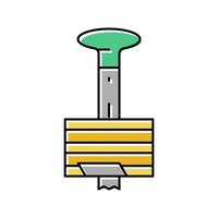 cutter slicer pineapple color icon vector illustration