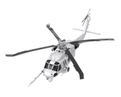 Helicopter isolated on transparent background. 3d rendering - illustration png