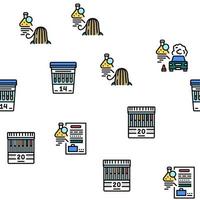 prueba de drogas examen dispositivo vector patrón sin costuras