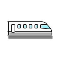 tren transporte color icono vector ilustración
