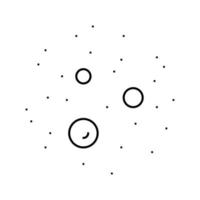 ilustración de vector de icono de línea de topo ordinario