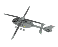 Helicopter isolated on transparent background. 3d rendering - illustration png