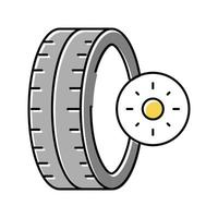 summer season tires color icon vector illustration