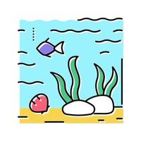 hydrosphere ecosystem color icon vector illustration