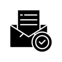 icono de correo electrónico para el diseño de su sitio web, logotipo, aplicación, interfaz de usuario. vector