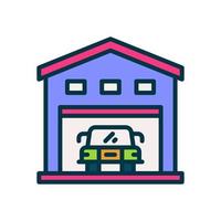garage icon for your website, mobile, presentation, and logo design. vector