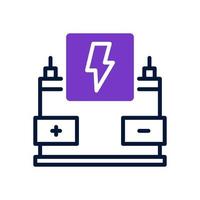 car battery icon for your website, mobile, presentation, and logo design. vector