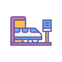 icono de la estación de tren para el diseño de su sitio web, logotipo, aplicación, ui. vector