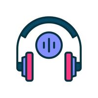 headphone icon for your website, mobile, presentation, and logo design. vector